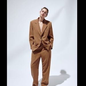 NWT Zara Suit of STRAIGHT CUT BLAZER  L ( just blazer)